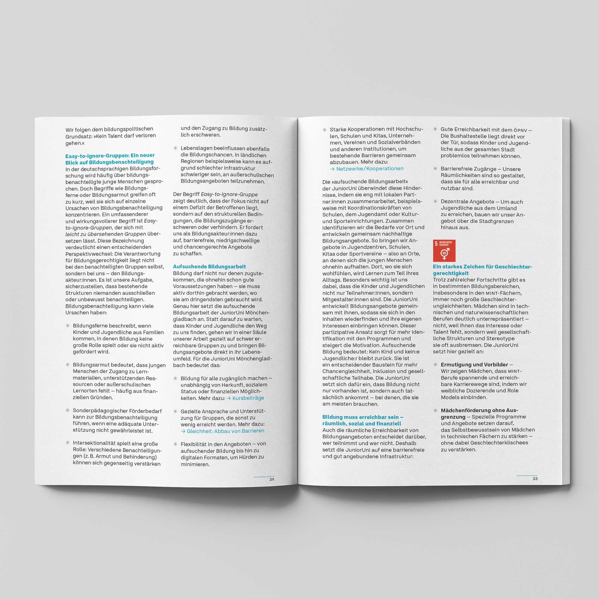 Innenansicht der Broschüre